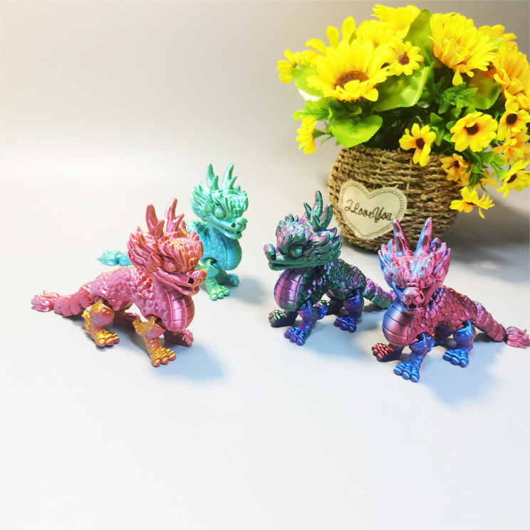 3D打印麒麟神獸騎士辦公居家汽車(chē)飾品魚(yú)缸造景藝品擺件